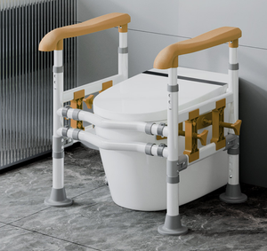 Barra de Apoyo para Inodoro: Instalación sin Taladro, Altura Ajustable, Soporte de Seguridad para que Personas Mayores se Levanten - Product Image 6