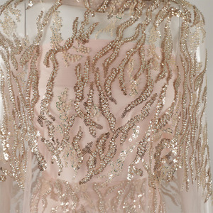 Marimekko Ren Hoa <span class=keywords><strong>3d</strong></span> Thụy Sĩ Thêu Lưới Châu Phi Với Sequin Cho Đầm Tiệc Cưới Tùy Chỉnh - Product Image 3