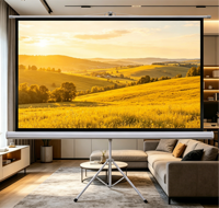 Écran de projection portable de 100 pouces 16:9 avec trépied, vente en gros d'usine, pour extérieur, cinéma maison, salle de réunion scolaire