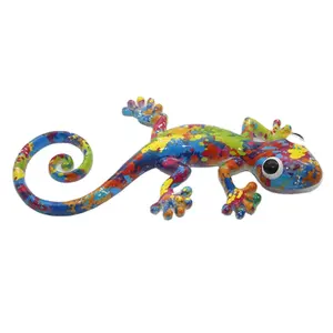 Unique polyresin hanging resin gecko lizard wall decoration