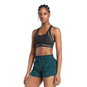 Top Deportivo Sin Costuras Transpirable con Cierre Frontal para Mujer, <span class=keywords><strong>Sujetador</strong></span> Deportivo con Soporte y Absorción de Impactos para Gimnasio - Product Image 2