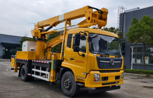 Camión Plataforma Elevadora Telescópica Aislada DONGFENG de 21m, Camión Cesta Aislado de Alto Voltaje para Mantenimiento de Líneas Eléctricas - Product Image 2