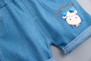 Conjuntos de Ropa para Niños, Marca de Jeans de Algodón, Modelos de Camisetas y Pantalones Cortos para Hombre, Venta al Por Mayor - Product Image 6