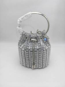 2026 Shenglu Fashion Strip Diamond Inlaid Rhinestone Bucket Women's Handbag <strong>Sparkling</strong> Tassel Diamond Tas Shoulder Crossbody <strong>Bags</strong> - Product Image 5