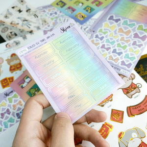 Custom Adhesive <strong>Print</strong> Hologram Foiled <strong>DIY</strong> Gift Decoration Gold Foil <strong>Sticker</strong> Sheet - Product Image 5