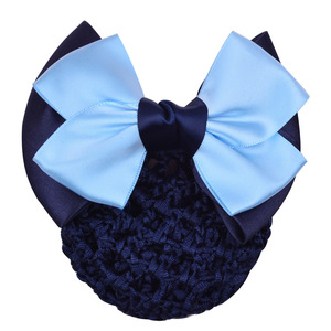 Profesyonel kadın yay saç tokası dantel yay-düğüm dekor saç Bun kapak tokalarım <span class=keywords><strong>Net</strong></span> Snood Hairnet - Product Image 5