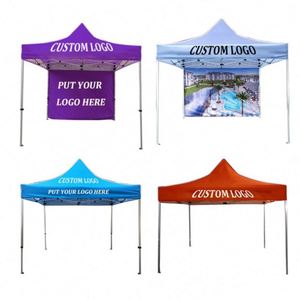 Custom Thermal Transfer Printing Full Color Waterproof UV Resistant Trade Show Display Tent with DDP Service - Product Image 1
