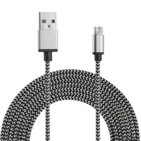 Cable de Carga Rápida Micro USB Tipo-C Largo de Alta Calidad para Celulares con Conductor de Cobre Puro para IOS y Computadora