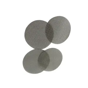 10 20 30 50 100 200 Micron Stainless Steel Woven Mesh Round Screen Filter Discs