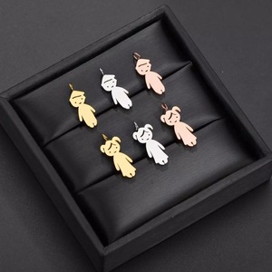 Collana MECYLIFE ragazzo e ragazza in acciaio inox fai da te collana bambino gioielli regalo per la festa della mamma - Product Image 6