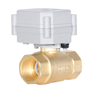 Vanne électrique miniature Tonhe DC 5V en laiton, type à bille, pour le contrôle des drains de pipeline - Product Image 5