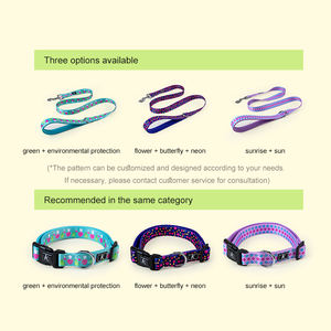 Correa para Perro Mediano Kingspeed, Diseño de Lujo con Tema Marino de Verano, Nailon Resistente con Estampado Floral Colorido, Precio de Fábrica - Product Image 6