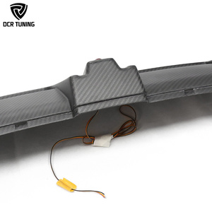 Diffuseur de pare-chocs arrière en fibre de carbone <span class=keywords><strong>s</strong></span>èche MODEL <span class=keywords><strong>S</strong></span> <span class=keywords><strong>W</strong></span>/h LED pour Tesla Model <span class=keywords><strong>S</strong></span> Kit de carrosserie extérieur en carbone véritable Protecteur de pare-chocs Remplacer - Product Image 4