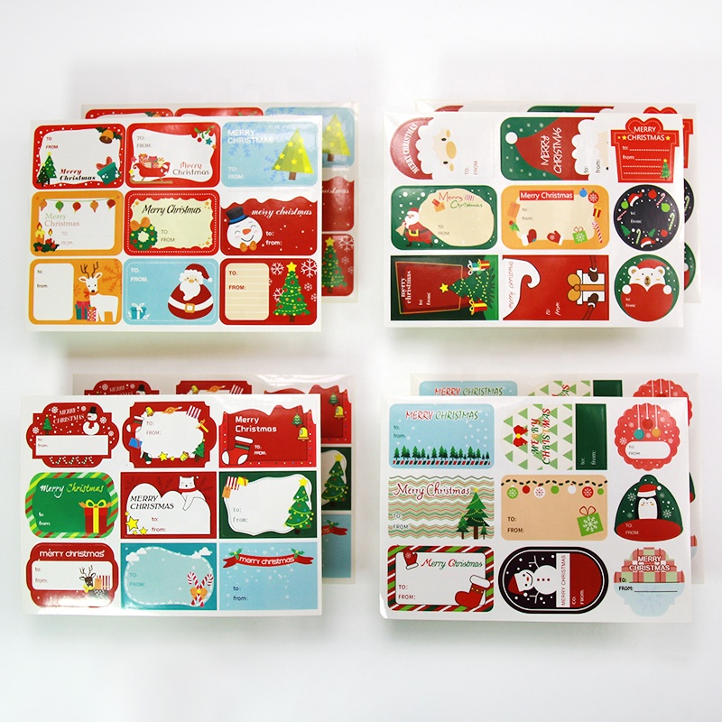 Personalized christmas gift labels stickers