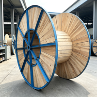 Carrete de Cable Híbrido de Gran Capacidad, Marco Reforzado, Duradero, Industrial, de Alta Resistencia, Estándar de Exportación, Tambores de Cable de Acero y Madera