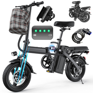 Vélo de route électrique avec batterie au lithium amovible 48V 10.4Ah, moteur sans balais <span class=keywords><strong>500WH</strong></span>, autonomie ultra longue 25-50km, vitesse unique - Product Image 1
