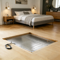 Alfombra Calefactora de Aluminio, Sistema de Calefacción Eléctrico por Suelo Radiante para Pisos Laminados y de Madera