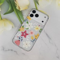 Funda Impermeable para Teléfono Móvil para X 13 14 15 16 17 Pro Max, Funda con Flores para Iphone 17, Samsung A03 A36 S26 Ultra A55 A04E