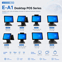 Seri Mesin Kasir POS Desktop dengan Layar Sentuh 15, 15.6, 17, dan 19 Inci, Pilihan VFD Tunggal dan Ganda untuk Kasir Ritel dan Restoran