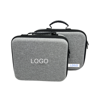 Masseur de protection dur Eva gris personnalisé mallette de rangement de voyage étanche fermeture éclair sac à main support de transport