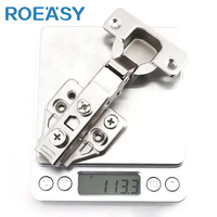ROEASY-Charnière 3D en acier laminé à froid pour armoire de rangement de cuisine, à deux voies, fermeture automatique, manivelle 0, 8 et 15