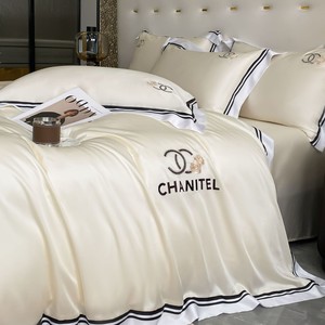 Light Luxury High-End Four-Piece Embroidered Bedding Sets Quilt Cover Three-Piece Summer Fitted Bed - Product Image 2