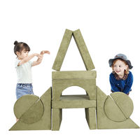 14-teiliges Verspieltes Modulares Schaumstoff-Bauklötzchen-Sofa für Kinder Spielsessel für Kleinkinder Umweltfreundliches Faltbares Sofa für Schlafzimmer/Wohnzimmer