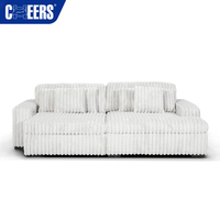 Sofá Cama de Tela Manwah Cheers de Nuevo Diseño para Sala de Estar, Hogar, Hotel y Oficina, Sofá Cama Eléctrico de 2 Plazas con Reposabrazos