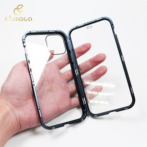 Di lusso A 360 Gradi Della Copertura Completa di Protezione In Vetro Temperato di Vibrazione Magnetica Cassa Del Telefono del respingente del Metallo Per il <span class=keywords><strong>iPhone</strong></span> <span class=keywords><strong>12</strong></span> - Product Image 6
