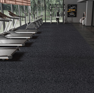 Tapis en rouleau de vinyle d'intérieur antidérapant linoléum en PVC imperméable avec graphique de texture unie d'installation pour l'hôpital - Product Image 1