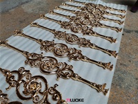 Balustrades d'escalier en laiton moulé haut de gamme, type fantaisie, balustrade de pont décorative