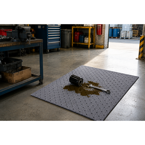 Tampon absorbant haute performance 40x50 cm 100% polypropylène gris universel hydrophile pour les déversements pétrochimiques - Product Image 5