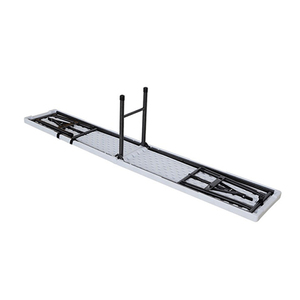 Ktk nuovo Design bianco moderno 6 piedi <span class=keywords><strong>panca</strong></span> pieghevole in plastica da campeggio all'aperto - Product Image 2
