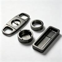 Ensemble d'accessoires pour cigares en aluminium de luxe, outils de fumage complets, cadeau idéal pour les clients d'entreprise, souvenir