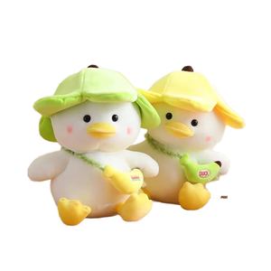 Peluche Canard Kawaii à Faible MOQ, Jouet en Peluche Animal Mignon en Coton PP pour Enfants - Product Image 1