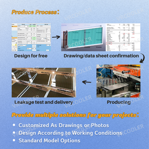 Échangeur de chaleur de bobines de tube d'acier inoxydable d'échangeur de chaleur de <span class=keywords><strong>tuyau</strong></span> à ailettes sur mesure pour l'environnement corrosif - Product Image 4
