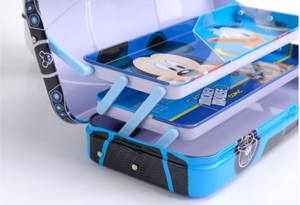 Nouvelle conception de personnalisation enfants mignons enfants à charnière boîte à crayons boîte vide en métal voiture forme crayon - Product Image 3