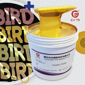 Ready color gold paste for textile screen printing golden ink