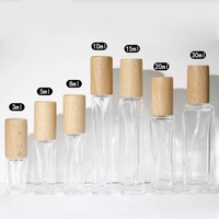 Vente flash - Flacons de parfum carrés en verre vides avec bouchon à vis 5ml 10ml 15ml 20ml 30ml - Emballage en boîte