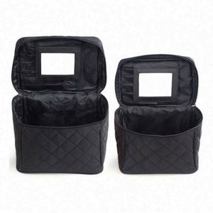 Sac de beauté pliable multifonctionnel de grande capacité, étui portable de voyage, sac de rangement cosmétique avec miroir - Product Image 6