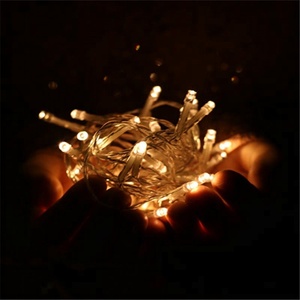 Décoratif à piles étanche extérieure étoile led rideau guirlandes lumineuses de noël solaire a mené des lumières de fée - Product Image 3