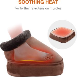 2 in 1 <strong>Shiatsu</strong> <strong>Foot</strong> <strong>Massager</strong> With Kneading Tapping and Heated Electric Home Relaxing Treatment Vibration <strong>Massage</strong> Cushion - Product Image 3