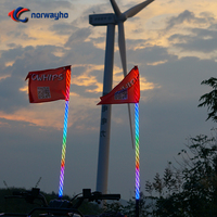 Látigo de luces Led RGB, látigo, Bandera de antena para ATV, UTV, todoterreno, látigo de baile multicolor