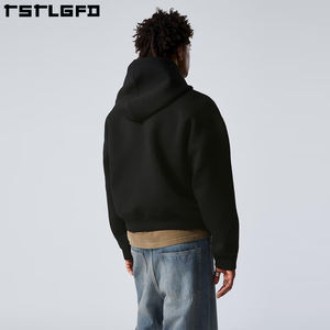 420gsm 100% coton surdimensionné lourd polaire sweats à capuche pour hommes fabricants de vêtements écologiques hiver - Product Image 5