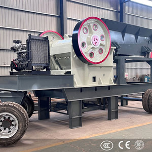 Buen uso pequeña máquina trituradora de piedra trituradora de mandíbula móvil con diesel para la venta - Product Image 6