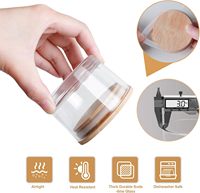 Bocaux en verre de 4 oz pour la fabrication de bougies, bocaux en verre épais transparent à large ouverture avec couvercles en bambou et kits de mèches, contenants à bougies vides