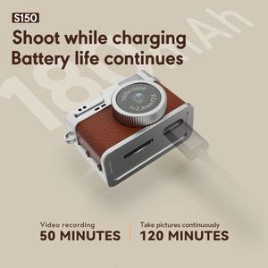 กล้องถ่ายรูปมินิ S150 Retro พร้อมหน้าจอ ใช้ได้ทั้งในและนอกอาคาร ความละเอียด 1080P HD กล้องพกพาขนาดเล็ก บันทึกวิดีโอ กล้องมินิพกพาสำหรับเด็ก - Product Image 5