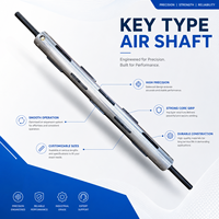 Arbre pneumatique à clé avec valve à air à l'extrémité, arbre extensible pneumatique pour machine de découpe et de rembobinage - Fabricant