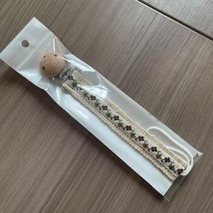 Clip <span class=keywords><strong>Portaciuccio</strong></span> Personalizzato in Cotone con Clip in Legno, Catenella <span class=keywords><strong>Portaciuccio</strong></span> in Tessuto Morbido per Neonati e Lattanti - Product Image 6