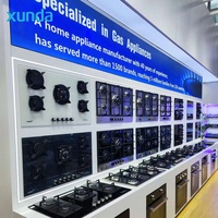 Kompor Gas Dapur Xunda Manufacturers di Cina dengan Harga Terjangkau, Kompor Gas 5 Tungku, Peralatan Memasak Gas untuk Meja Dapur